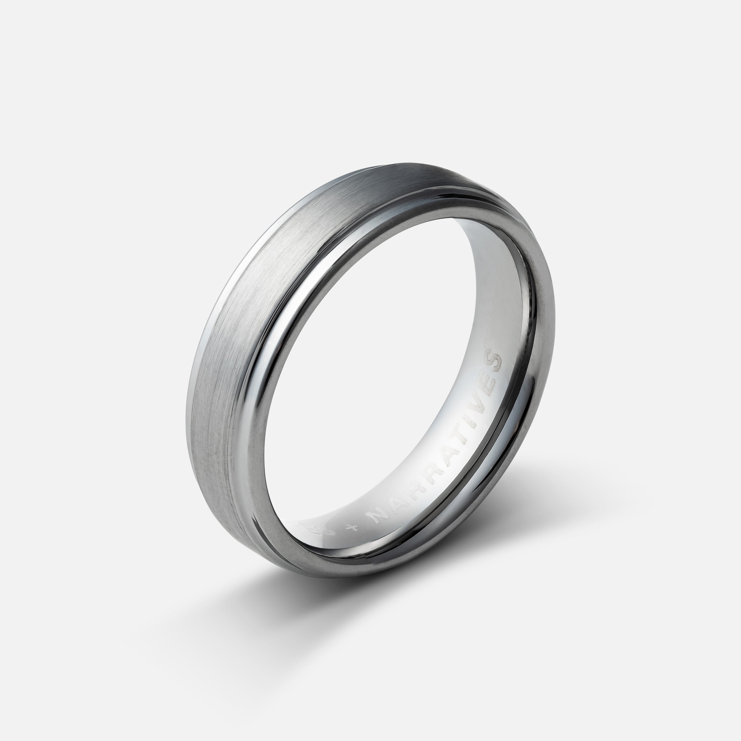 Brushed Tungsten Ring (Silver) 6MM