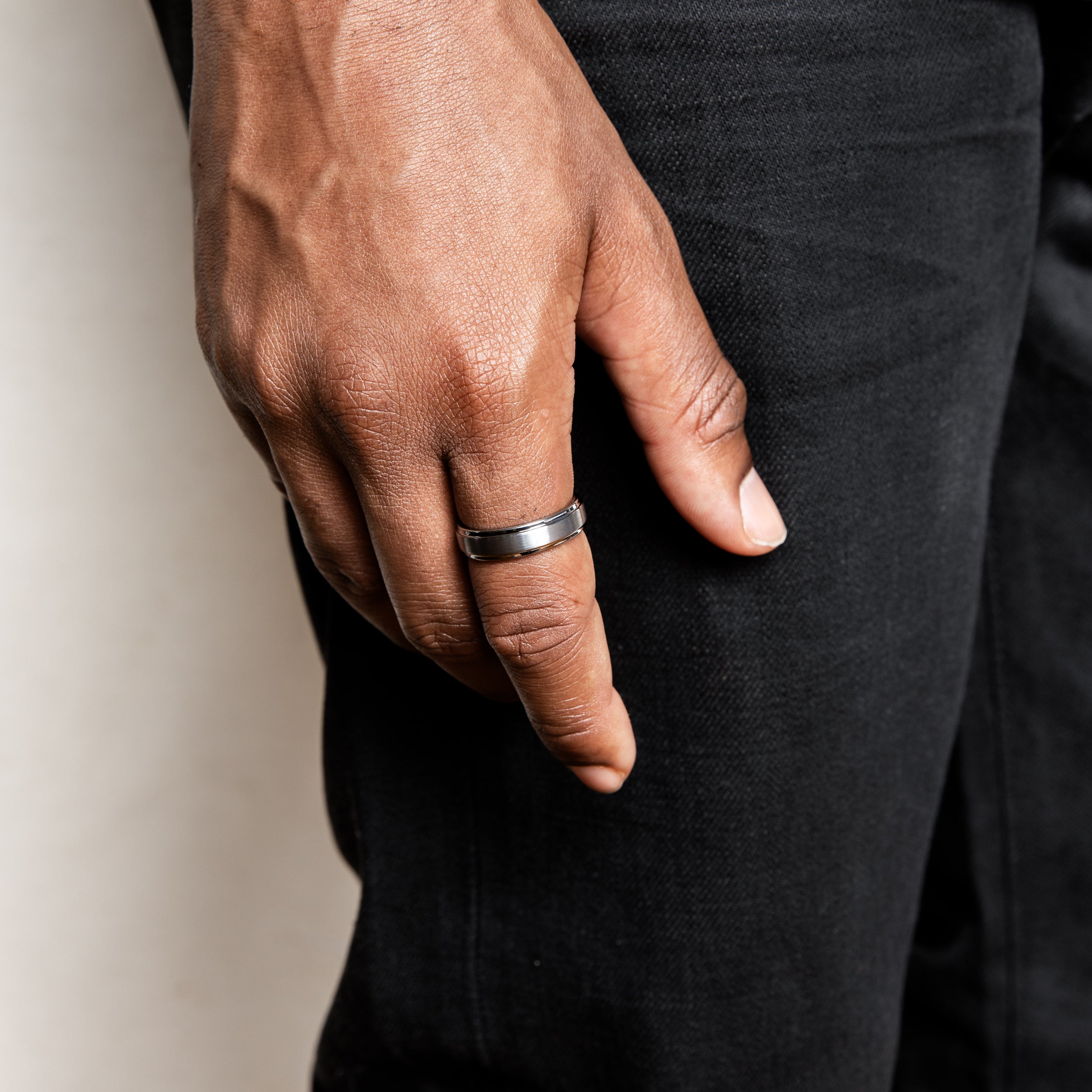 Brushed Tungsten Ring (Silver) 6MM